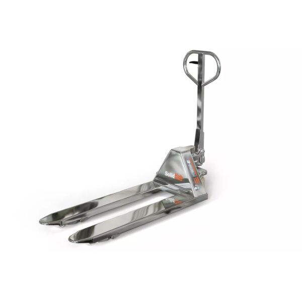 Hand pallet truck HWM-E, Stainless steel, WLL 2.500 kg, fork length 1.150 mm, SolidHub