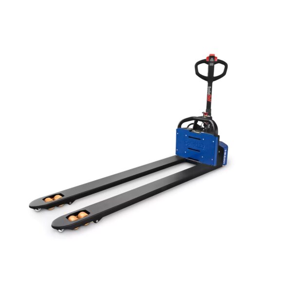Electric pallet truck Li-Ion HWE15-L, 24 V 25 Ah, load capacity 1.500 kg, extra long fork length 1.800 mm, SolidHub