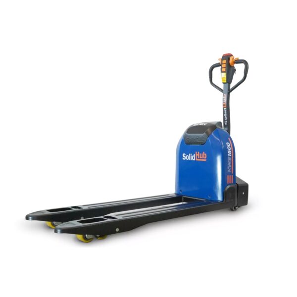Electric pallet truck HWE1500-2, lithium-ion 24 V 30 Ah, load capacity 1.500 kg, SolidHub