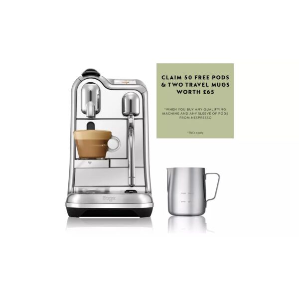 Sage Nespresso Pro Pod Coffee Machine - Stainless Steel